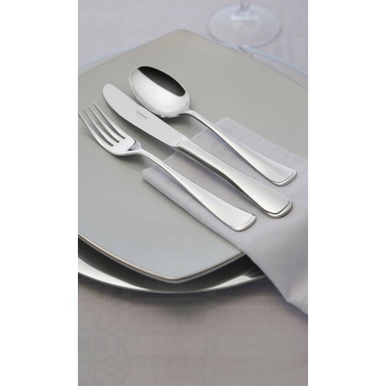 FAQUEIRO EM ACO INOX FACAS DE MESA ACABAMENTO ALTO BRILHO DETALHES NO CABO 101 PECAS TRAMONTINA
