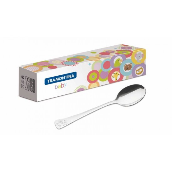 COLHER INFANTIL BABY EM ACO INOX TRAMONTINA