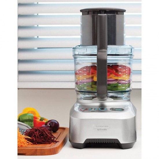 PROCESSADOR TRAMONTINA BY BREVILLE SLIPE PRO INOX 1200W TIGELA 3.7 LITROS