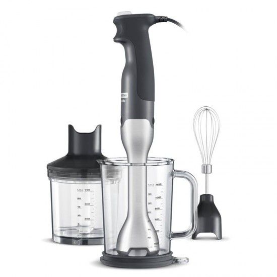 MIXER TRAMONTINA BY BREVILLE SOFT EM AÇO INOX PRATA E PRETO