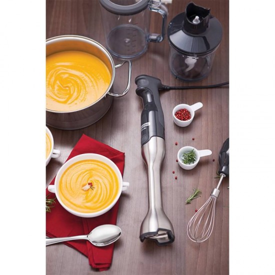 MIXER TRAMONTINA BY BREVILLE SOFT EM AÇO INOX PRATA E PRETO