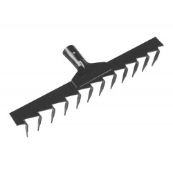 RASTELO ANCINHO METALICO ESTAMPADO 12 DENTES SEM CABO TRAMONTINA