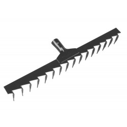 RASTELO ANCINHO METALICO ESTAMPADO 16 DENTES SEM CABO TRAMONTINA