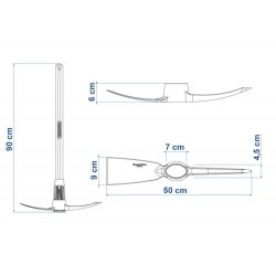 PICARETA METALICA ALVIAO TAMANHO 5 CABO DE MADEIRA DE 90 CM TRAMONTINA