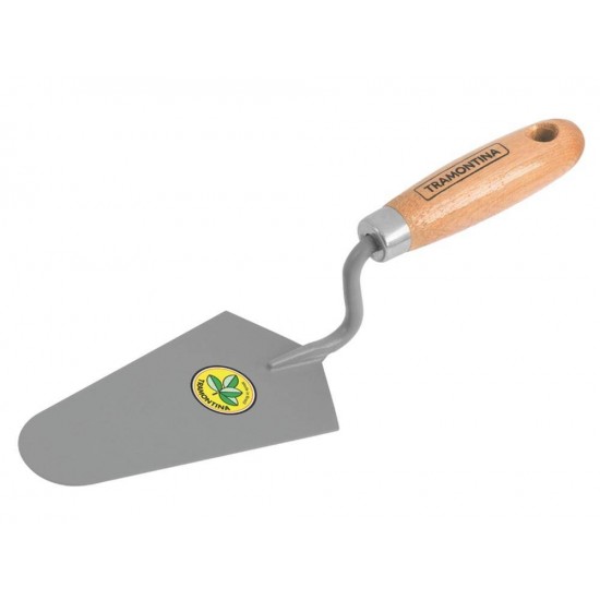 COLHER DE PEDREIRO METALICA QUADRADA DE 6 COM CABO DE MADEIRA TRAMONTINA