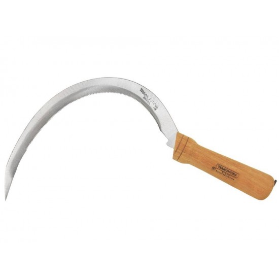 FOICINHA METALICA COM DENTES 25MM E COM CABO DE MADEIRA TRAMONTINA