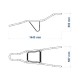 BRACO METALICO AZUL PARA CARRINHO DE MAO COM SUPORTE FRONTAL CURTO TRAMONTINA