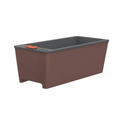 VASO PLASTICO AUTOIRRIGAVEL UNICO COR CAFE TRAMONTINA