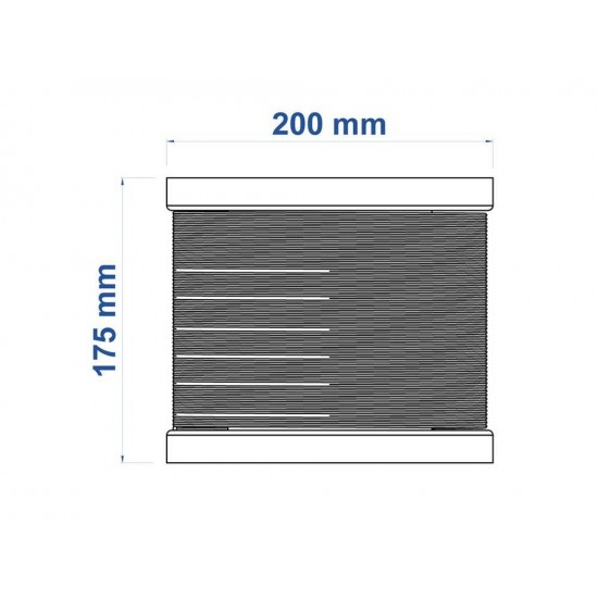 BOBINA DE FIO DE NYLON VERMELHO DE 2.4 MM PARA ROCADEIRAS TRAMONTINA