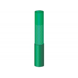 MANGUEIRA FLEX EM PVC VERDE PARA JARDIM COM 10 METROS E COM ENGATES PLASTICOS TRAMONTINA