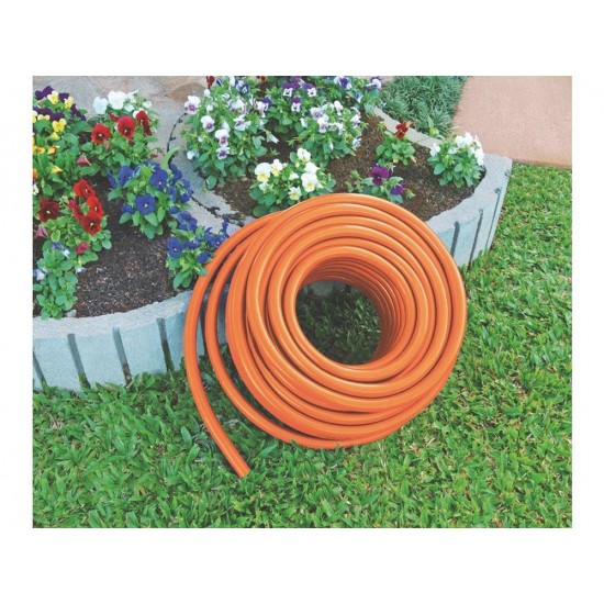 MANGUEIRA SUPER FLEX EM PVC LARANJA PARA JARDIM DE 3 4 COM 50 METROS TRAMONTINA