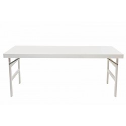 MESA DE MADEIRA NATURALLE DOBRAVEL EM MADEIRA PINUS COM ACABAMENTO BRANCO 2000X800 MM TRAMONTINA
