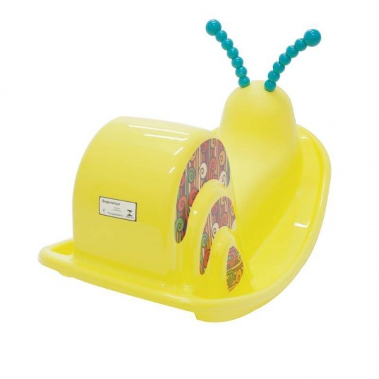 ASSENTO BALANCO EM PLASTICO INFANTIL DINDON AMARELO