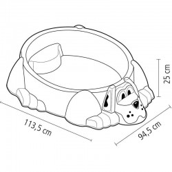 PISCINA INFANTIL EM PLASTICO AQUADOG ROSA