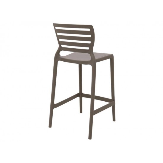 CADEIRA PLASTICA MONOBLOCO SOFIA CAMUR A ENCOSTO VAZADO HORIZONTAL BAR E RESIDENCIA TRAMONTINA