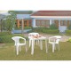 CADEIRA PLASTICA MONOBLOCO COM BRACOS ATALAIA AMARELA