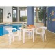 CADEIRA PLASTICA MONOBLOCO COM BRACOS ATALAIA AZUL