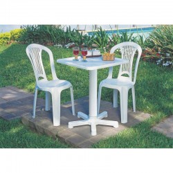 MESA PLASTICA MONTAVEL ITAPARICA BRANCA
