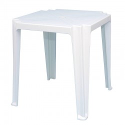MESA PLASTICA MONOBLOCO TAMBAU BRANCA