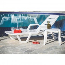 MESA PLASTICA MONOBLOCO  DE APOIO PERUIBE BRANCA