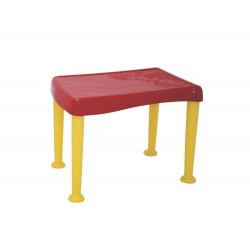 MESA PLASTICA MONTAVEL MONSTER NAS CORES VERMELHA E AMARELA TRAMONTINA
