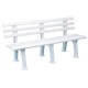 BANCO DE JARDIM MONTAVEL DE PLASTICO TRAMANDAI BRANCO