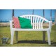 BANCO DE JARDIM MONOBLOCO DE PLASTICO LEME BRANCO