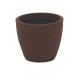 VASO COM PRATO ASTECA 38 CM EM POLIETILENO MARROM TRAMONTINA