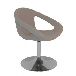 POLTRONA DELICE CONCRETO COM BASE CENTRAL EM POLIETILENO TRAMONTINA