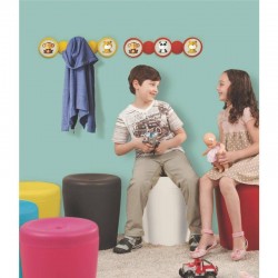 CABIDE PLASTICO MONOBLOCO BOLA AZUL