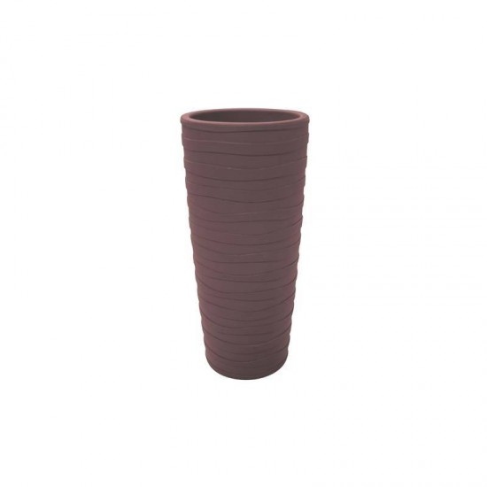 VASO PLASTICO GREGO 80 CM TERRACOTA