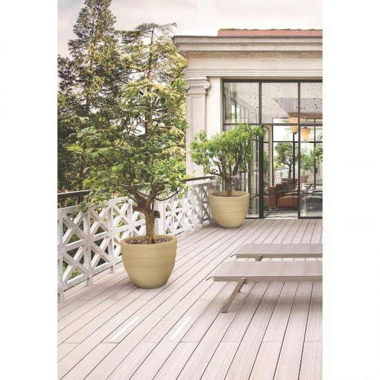 VASO PLASTICO INCA 38 CM AREIA