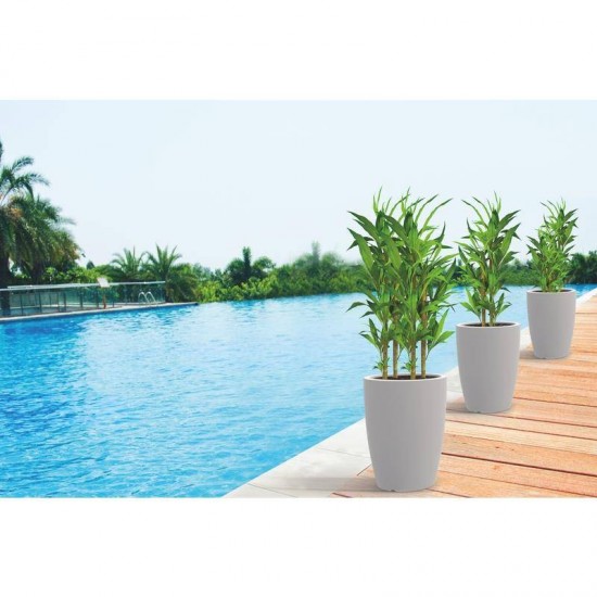 VASO PLASTICO THAI 58 CM CONCRETO