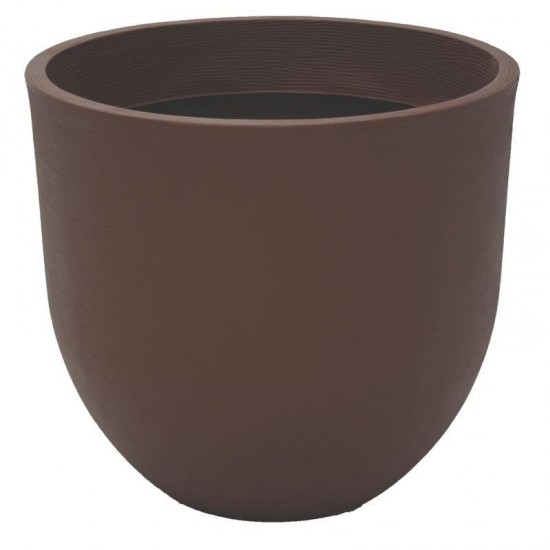VASO PLASTICO LAOS 54 CM MARRON