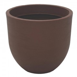 VASO PLASTICO LAOS 45 CM MARRON