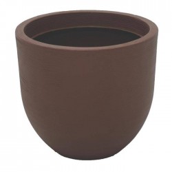 VASO PLASTICO LAOS 38 CM MARRON