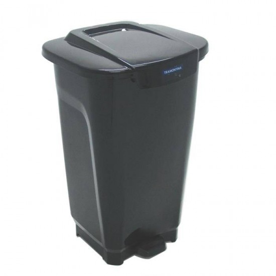 LIXEIRA EM PLASTICO T-FORCE PRETO 100L