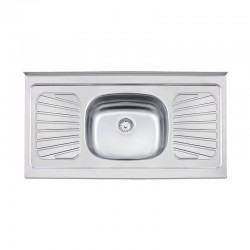 PIA DE APOIO EM ACO INOX 105X52CM TRAMONTINA NEW RAGGI 40