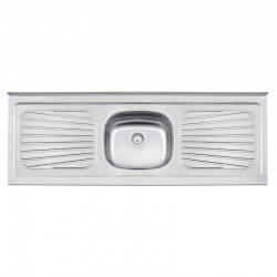 PIA DE APOIO EM ACO INOX 150X52CM TRAMONTINA NEW RAGGI 40