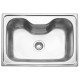 CUBA SOBREPOR TRAMONTINA ACO INOX ACETINADO 68X50CM VALVULA DOSADOR DE SABAO. TABUA E CESTO