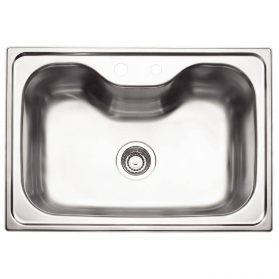CUBA DE SOBREPOR TRAMONTINA EM ACO INOX COM ACABAMENTO ACETINADO 68X50CM COM VALVULA