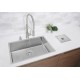 CUBA DESIGN COLLECTION QUADRUM EM AÇO INOX COM ACABAMENTO SCOTCH BRITE 70X40 CM TRAMONTINA