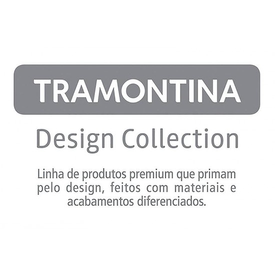 CUBA DESIGN COLLECTION QUADRUM EM AÇO INOX COM ACABAMENTO SCOTCH BRITE 70X40 CM TRAMONTINA