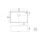 CUBA DEBUTIR DESIGN COLLECTION QUADRUM UNDERMOUNT AÇO INOX ACAB SCOTCH BRITE 70U 74X44CM TRAMONTINA