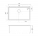 CUBA DESIGN COLLECTION QUADRUM EM AÇO INOX COM REVESTIMENTO PVD ROSE GOLD 70X40 CM TRAMONTINA