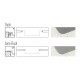 CUBA DESIGN COLLECTION QUADRUM EM AÇO INOX COM ACABAMENTO SCOTCH BRITE 40X40 CM TRAMONTINA