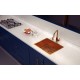 CUBA DESIGN COLLECTION QUADRUM EM AÇO INOX COM REVESTIMENTO PVD GOLD 50X40 CM TRAMONTINA
