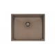 CUBA DESIGN COLLECTION QUADRUM EM AÇO INOX COM REVESTIMENTO PVD BLACK 50X40 CM TRAMONTINA