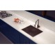 CUBA DESIGN COLLECTION QUADRUM EM AÇO INOX COM REVESTIMENTO PVD BLACK 50X40 CM TRAMONTINA