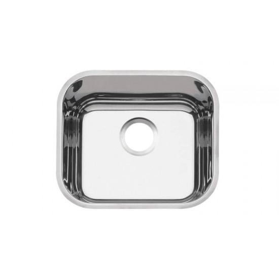 CUBA DE EMBUTIR LAVINIA 40 BL EM ACO INOX POLIDO 40X34 CM TRAMONTINA